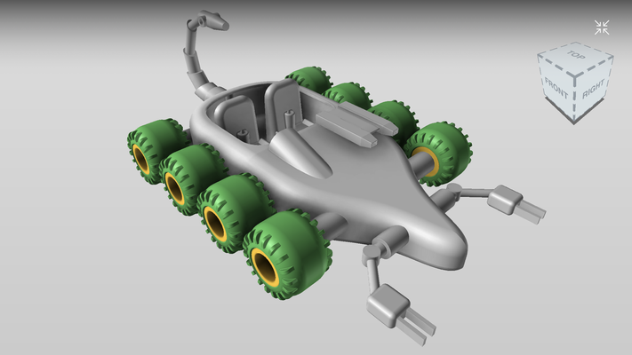 micronauti scorpione esploratore forma spillo 3d print model - Mito3D