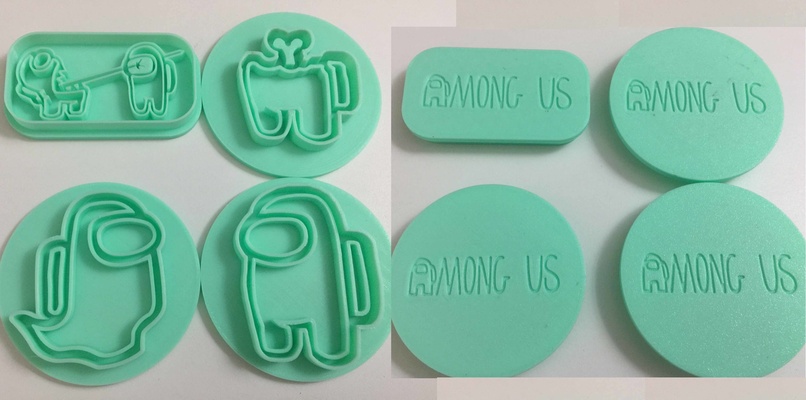 among us cookie cutters pinshape among-us 3d print model - Mito3D