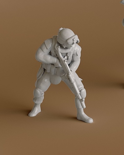 soldado 2 forma alfiler 3d print model - Mito3D