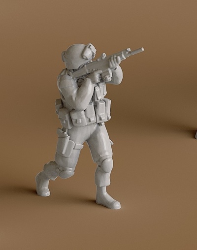 asker 4 iğne şekli 3d print model - Mito3D
