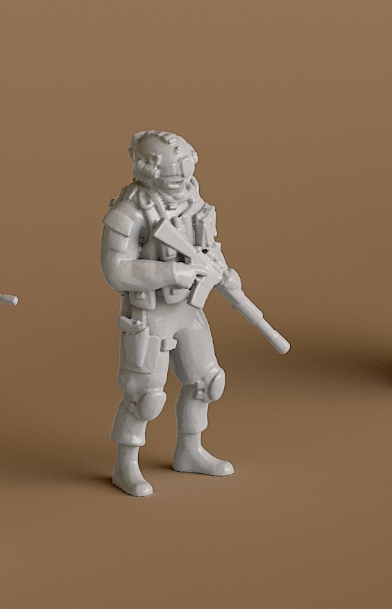 soldier 9 pinshape 3D print model - Mito3D