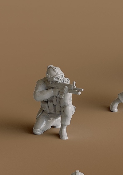 soldat 10 forme d'épingle 3d print model - Mito3D