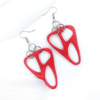 triangle earring pinshape jewelry- 3d print model - Mito3D