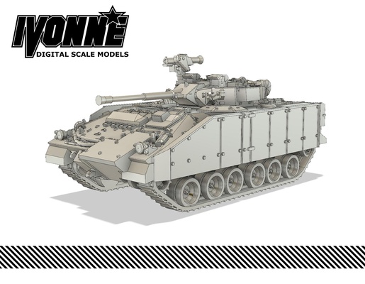 fv510 guerrero ifv militar tanque forma alfiler vehículo 3d print model - Mito3D