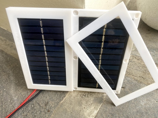 svelte solaire panneau cadre forme d'épingle solar panel 3d print model - Mito3D