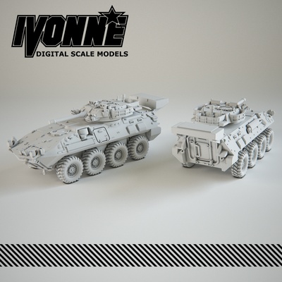 lav iii kodiak military vehicle pinshape tank 3d print model - Mito3D