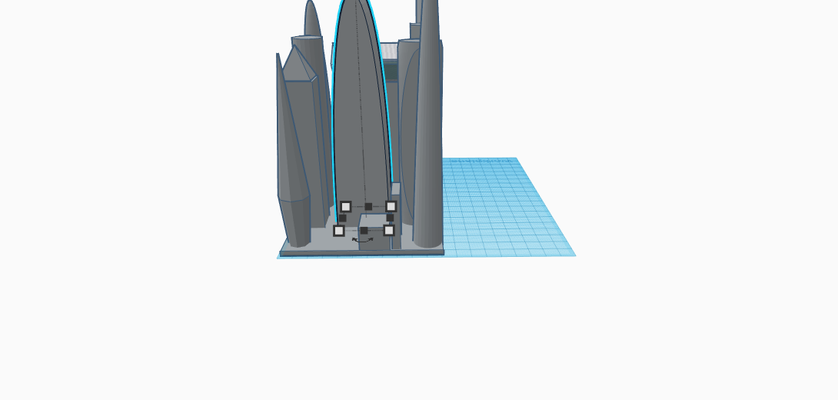 ville forme d'épingle 3d print model - Mito3D