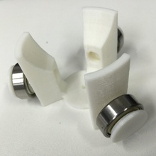 filament spool holder 608zz bearing 58mm hole pinshape roller spoolholder 3d print model - Mito3D