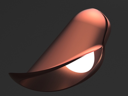 soffitto luce inverso fiore forma spillo 3d print model - Mito3D