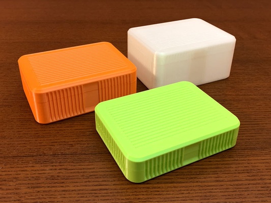 sencillo caja 125x90x30 45 60 mm forma alfiler cajas 3d print model - Mito3D