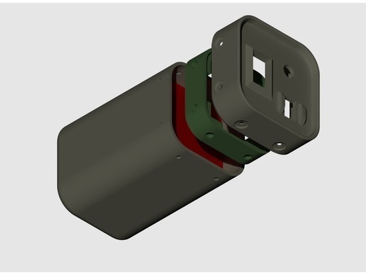 batterie halter unterstützung 4s 26650 pack pinshape 3d print model - Mito3D