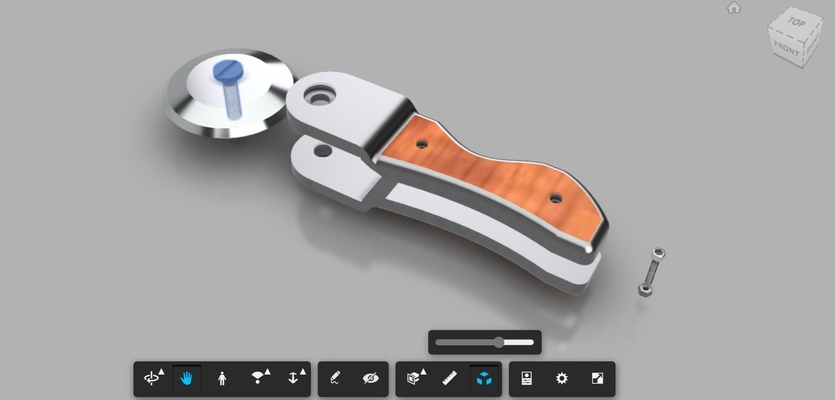 pizza cortador forma alfiler 3d print model - Mito3D