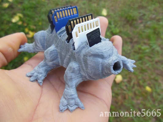 tardigrade sd cartão servo alfinete animal 3d print model - Mito3D