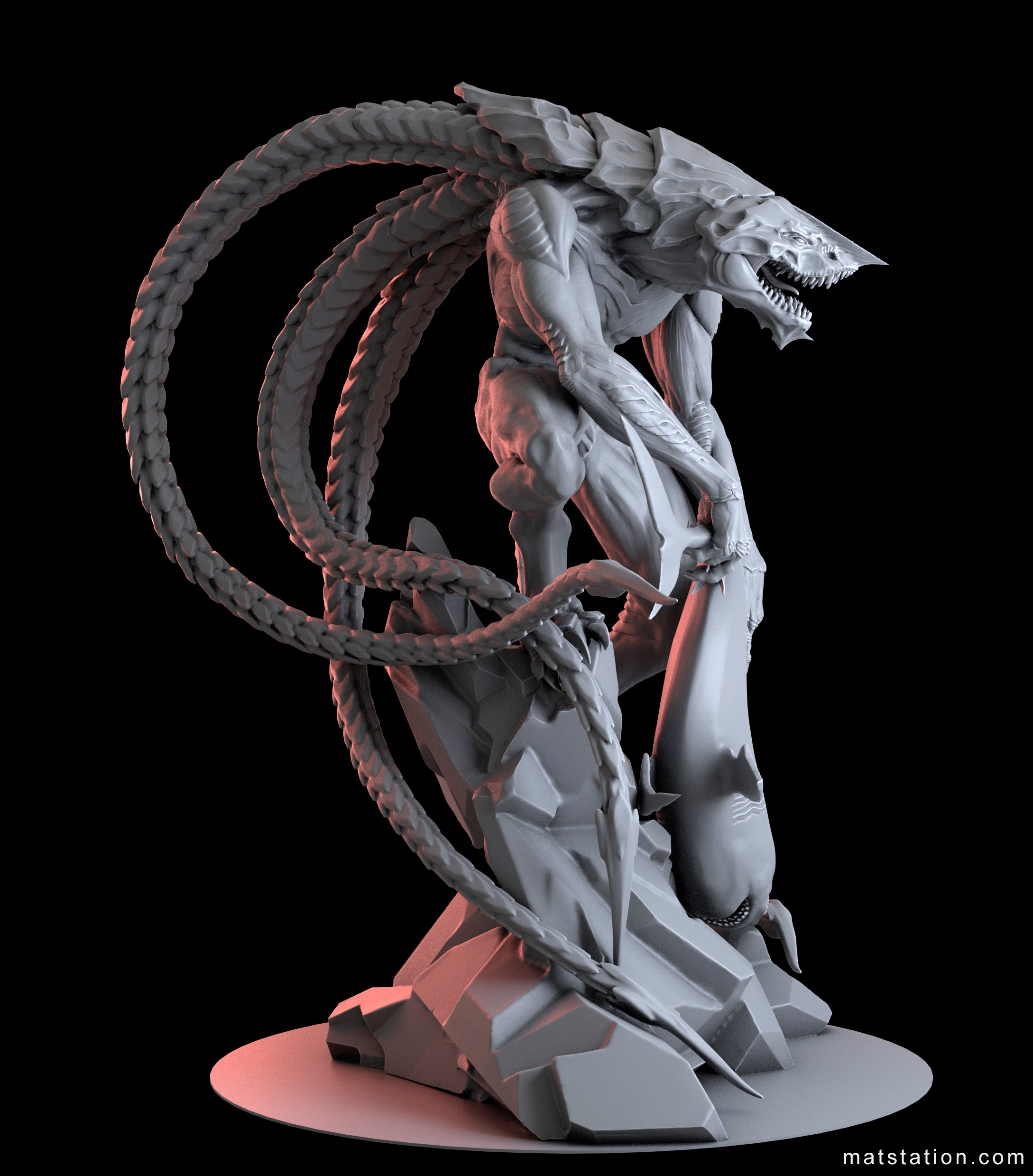 matstation stinger pinshape lovedeathrobots 3D print model - Mito3D