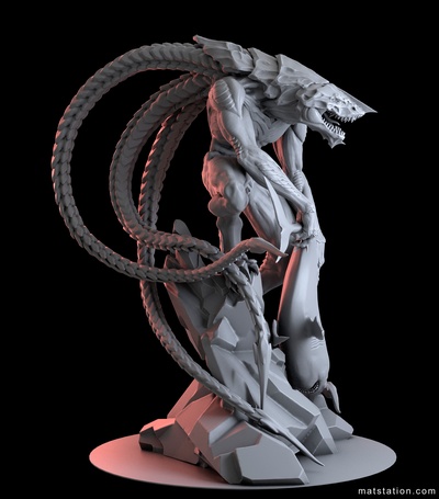 matistasyon stinger iğne şekli loveedathrobots 3d print model - Mito3D