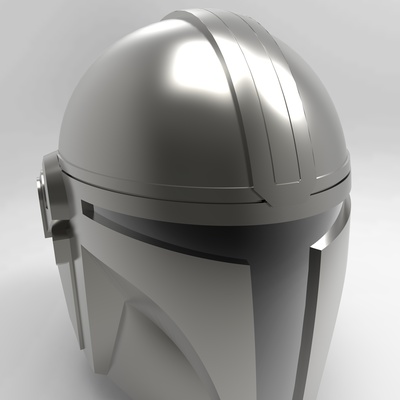 casco mandalorian forma spillo helmet 3d print model - Mito3D