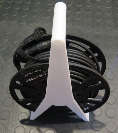filamento carrete cable forma alfiler spool mount 3d print model - Mito3D