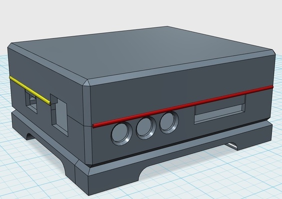 case zx-uno 2m vga pinshape 3d print model - Mito3D