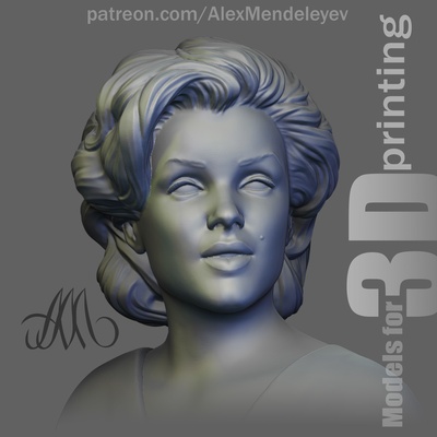 marilyn monroe pinshape 3d print model - Mito3D