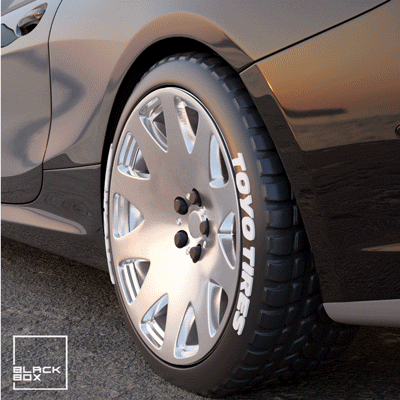 vip style roue pneu moulé pression rc forme d'épingle garage 3d print model - Mito3D