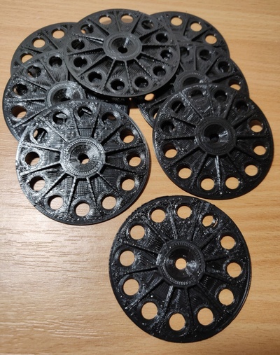 insulation load spreading retaining washer pinshape 3d print model - Mito3D