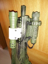soporte linterna 25 mm pinshape titular airsoft pistola accesorios 3d print model - Mito3D