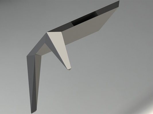 two legs table pinshape 3d print model - Mito3D