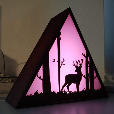 deer lamp pinshape 3d print model - Mito3D