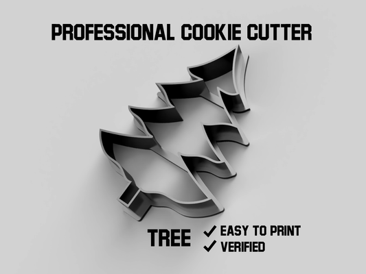 albero biscotto taglierina forma spillo cookie cutter 3d print model - Mito3D