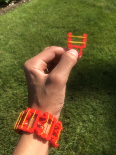 schleuder armband pinshape armbänder 3d print model - Mito3D