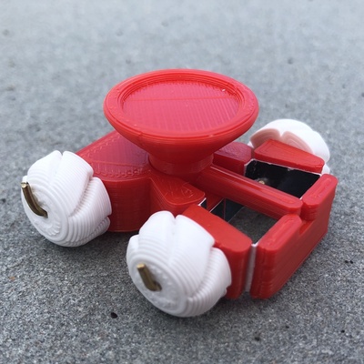 mini fidget paper-steering car pinshape ackermann steering 3d print model - Mito3D