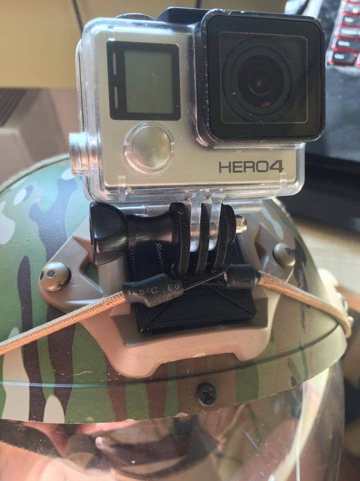 gopro nvg mount pinshape airsoft 3D print model - Mito3D