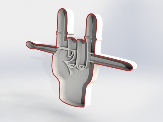 corna rocce biscotto taglierina forma spillo 3d print model - Mito3D
