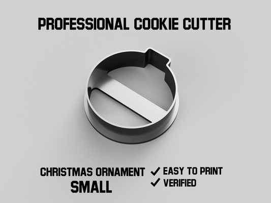 christmas ornament small cookie cutter pinshape form cooking stamp jars 3d print model - Mito3D