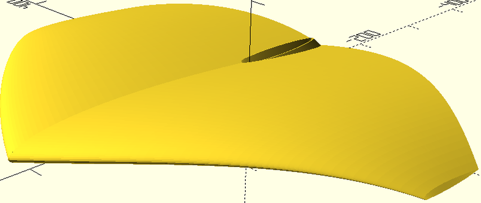 manta ray gull wing unifoil pinshape foil-sup 3d print model - Mito3D