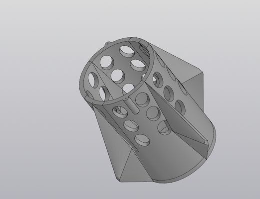 mangeoire forme d'épingle 3d print model - Mito3D