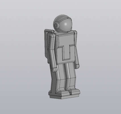 cosmonauta forma alfiler 3d print model - Mito3D