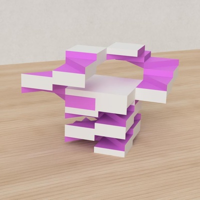 compito 24 esprimere bellezza forma spillo cubo 3d print model - Mito3D