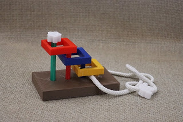 gratis fascinante oveja entrelazamiento forma alfiler juegos 3d print model - Mito3D