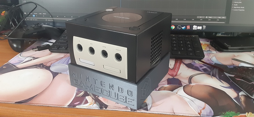 gamecube stand pinshape nintendoswitch 3d print model - Mito3D