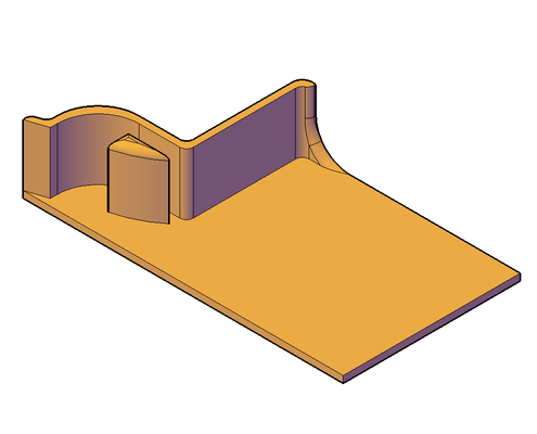 bagno spina on battiscopa tavola forma spillo 3d print model - Mito3D