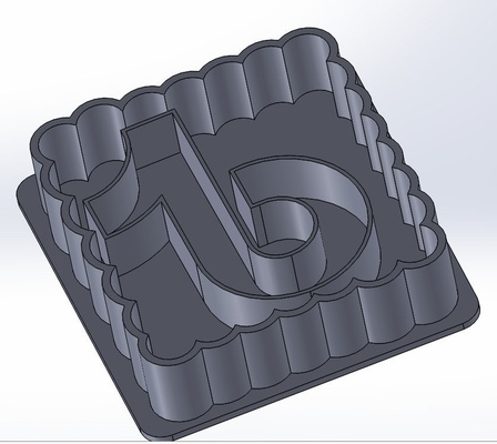 tik tok galleta forma alfiler galletas 3d print model - Mito3D