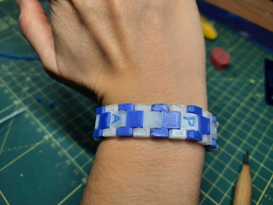 pakkun's modular bracelet complete kit a-z 0-9 pinshape 3d print model - Mito3D
