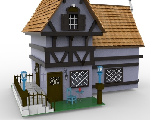 3d casa alfinete house 3d print model - Mito3D