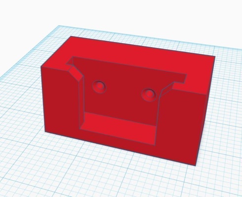milwaukee m18 battery mount simple pinshape 3d print model - Mito3D
