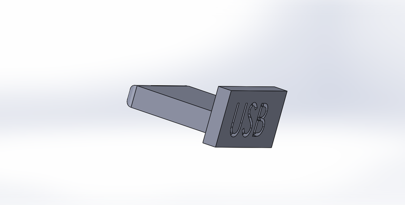 usb schutz pinshape 3d print model - Mito3D