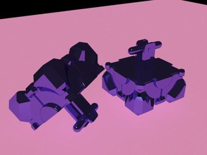 companion cube cufflinks pinshape portal 2 formal cufflink 3dprintable 3dmodel 3d print model - Mito3D