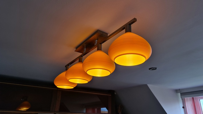 lampe dôme 3d impression forme d'épingle lumière 3d print model - Mito3D