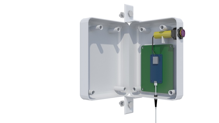 box de sensores conteo aforo pasillo pinshape box-mag 3d print model - Mito3D
