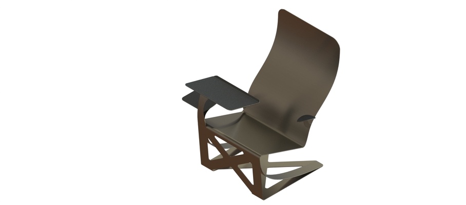 ordenador portátil silla forma alfiler 3d print model - Mito3D